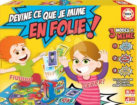 Puzzle i društvene igre - Društvena igra Devine Ce Que Je Mime En Folie! Educa