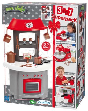 100% Chef - Kuchynka Superpack 3in1 Écoiffier_1