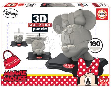 Puzzle 3D - 3D SCULPTURE sochařské puzzle - Minnie Mouse Disney Educa - 1