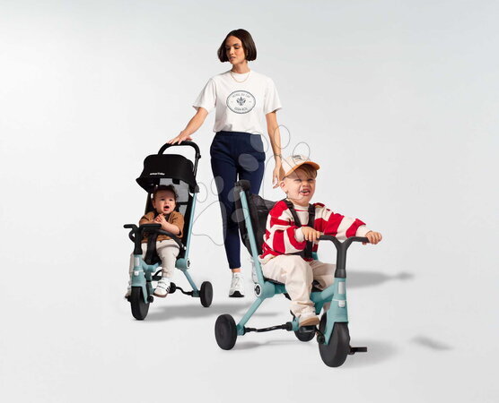 Tříkolky od 10 měsíců - Tříkolka a kočárek skládací Wind Blush 4v1 smarTrike - 6
