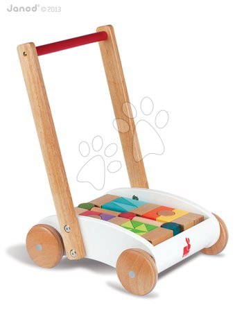 Staré položky - Chodítko se stavebnicí I Wood Mini Buggy Janod   - 1