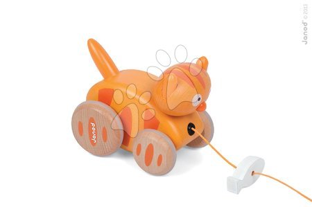 Ťahacie hračky - Drevená mačka Pull Along Janod