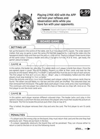 Idegennyelvű társasjátékok - Családi társasjáték Lynx Educa 400 ábra angol nyelven 6 évtől_1
