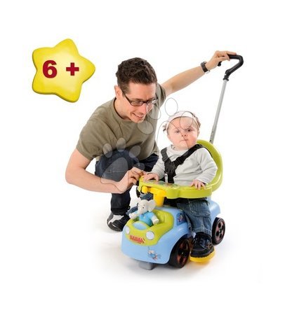 Neaktívna Staré položky - SMOBY 445003 Auto odstrkovadlo BABAR s rúčkou - 1