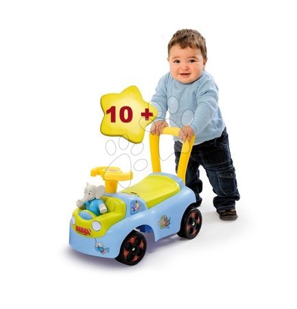 Neaktívna Staré položky - SMOBY 445003 Auto odstrkovadlo BABAR s rúčkou - 2