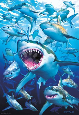Puzzle 500 dílků - Puzzle Genuine Shark club Educa - 1