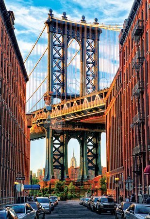 Puzzle 1000 dílků - Puzzle Genuine Manhattan Bridge, New York Educa - 1