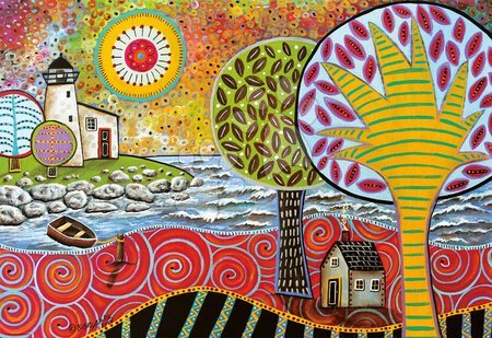 Puzzle 1000 dílků - Puzzle Lighthouse Karla Gerard Educa - 1
