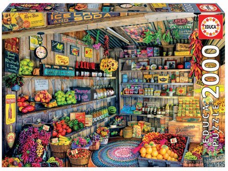 2000 darabos puzzle - Puzzle Genuine Grocery shop Educa