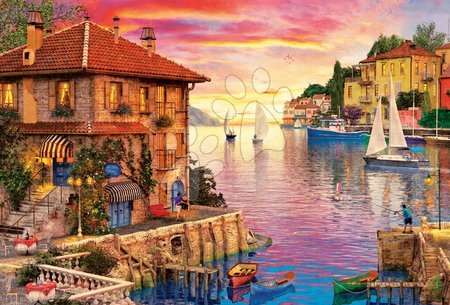 4000 - 8000 darabos puzzle - Puzzle Genuine Mediterrán kikötő, Dominic Davison Educa - 1