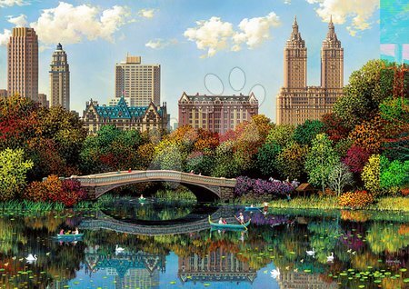 Puzzle 4000 – 8000 dílků - Puzzle Genuine Central Park Bow Bridge, Alexander Chen Educa - 1