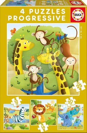Puzzle a spoločenské hry - Puzzle Divoké Zvieratká Educa