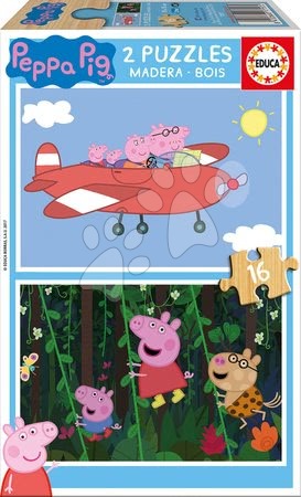 Peppa Pig - Drevené puzzle Peppa Pig Educa