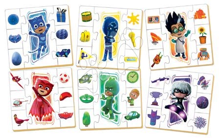 Spoločenské hry pre deti - Náučná hra Učíme sa Farby PJ Masks Educa s obrázkami a farbami 42 dielov_1