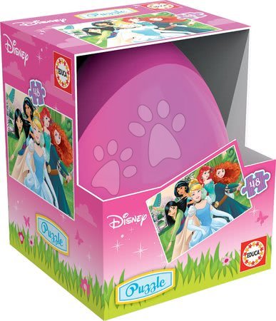Dětské puzzle do 100 dílků - Puzzle Disney Princezny Frozen a Cars EGG Educa - 1