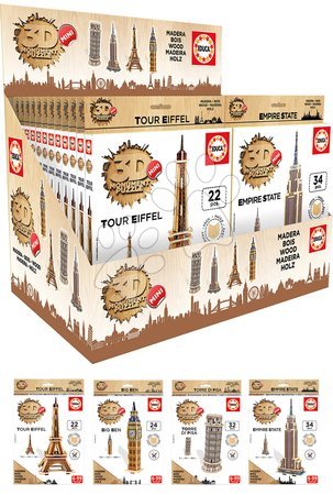 Puzzle 3D - Fa puzzle 3D Tour Eiffel Mini Monument Educa - 2