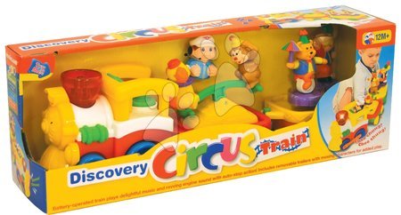 Neaktívna Staré položky - KIDDIELAND 41590 Activity vláčik cirkus 3 vozne, svietiace zvukové, +12 mesiacov - 2
