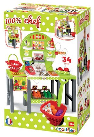 Obchody pro děti - Zeleninový stánek 4v1 100% Chef Écoiffier - 7