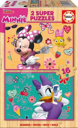 Puzzle pro děti - Dřevěné puzzle Minnie Happy Helpers Educa