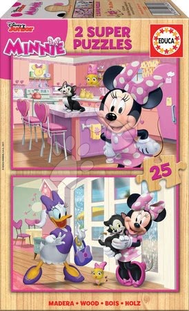 Dřevěné Disney puzzle - Dřevěné puzzle Minnie Happy Helpers Educa