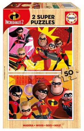  - Puzzle din lemn The incredibles 2 Educa