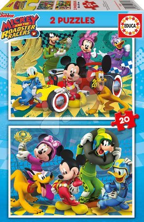 Detské puzzle do 100 dielov - Puzzle Mickey Roadster Racers Educa