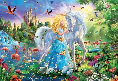 Hračky pre všetkých od 10 rokov - Puzzle The Princess and the Unicorn Educa_1