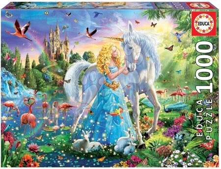 Puzzle 1000 dílků - Puzzle The Princess and the Unicorn Educa