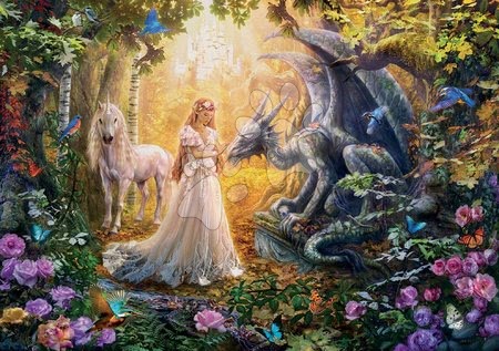 Hračky pre všetkých od 10 rokov - Puzzle Dragon, Princess and Unicorn Educa_1