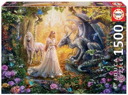 Puzzle i društvene igre - Puzzle Dragon, Princess and Unicorn Educa