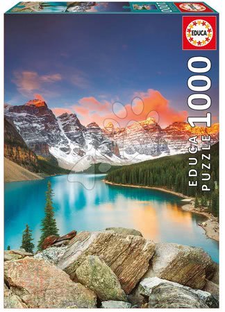 Puzzle 1000 dielne - Puzzle Moraine Lake, Banff national park Canada Educa