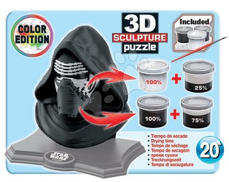 Puzzle 3D - Szobor puzzle 3D Sculpture - Star Wars Kylo Ren Educa - 3