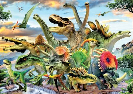 Puzzle 500 dílků - Puzzle Dinosaurs Educa_1