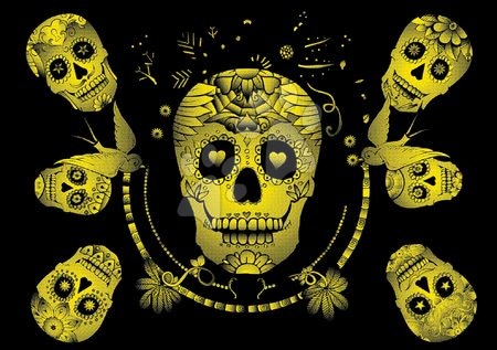 Svjetleće puzzle - Neon puzzle Sugar Skulls Educa - 2