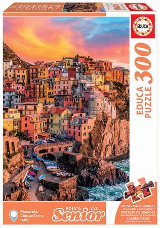 Puzzle cu 500 de bucăți  - Puzzle Manarola, Cinque Terre Italy Senior XXL Educa