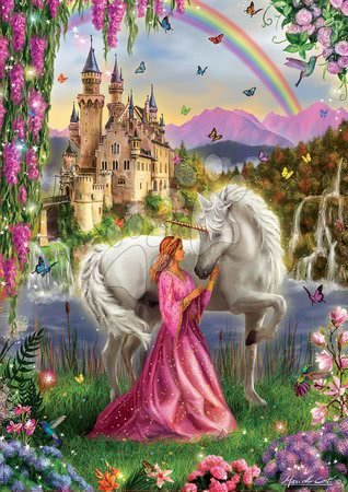 Puzzle 500 dielne - Puzzle Fairy and Unicorn Educa_1
