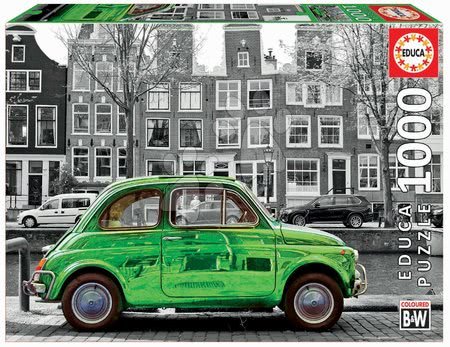Puzzle - Puzzle Black&White Car in Amsterdam Educa
