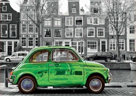 Puzzle - Puzzle Black&White Car in Amsterdam Educa_1