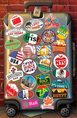 Puzzle miniaturní - Puzzle miniature Love to travel Educa - 1