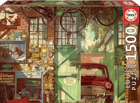 1500 darabos puzzle - Puzzle Old garage, Arly Jones Educa