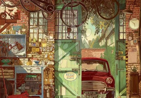 1500 darabos puzzle - Puzzle Old garage, Arly Jones Educa_1