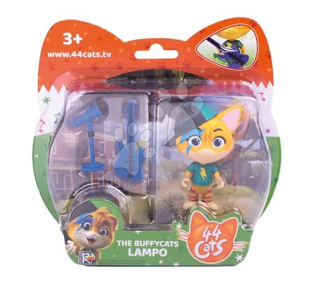 Figurky a zvířátka - Figurka kočka Lampo s kytarou 44 Cats Smoby - 1