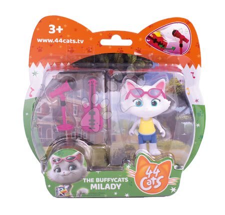 Kreativne i didaktičke igračke - Figurica mačka Milady s bas gitarom 44 Cats Smoby 17*19*7 cm_1