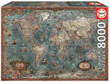 Igrače za vse od 10. leta - Puzzle Historical World Map Educa