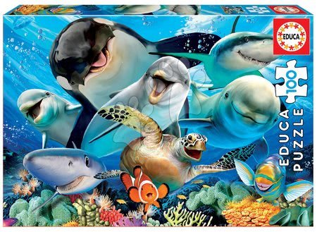 Dětské puzzle od 100–300 dílků - Puzzle Underwater Selfie Educa