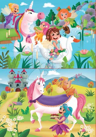 Puzzle pentru copii - Puzzle pentru copii Unicorn și Zâna Educa_1