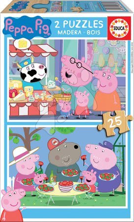 Puzzle pro děti - Dřevěné puzzle Peppa Pig Educa