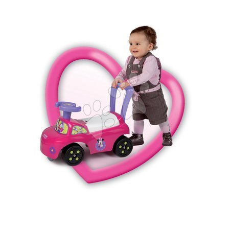 Odrážedla od 6 měsíců - Odrážedlo a chodítko Auto 2v1 Minnie Smoby - 3