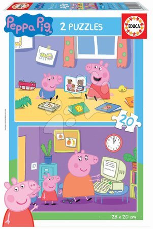 Detské puzzle do 100 dielov - Puzzle Peppa Pig Educa