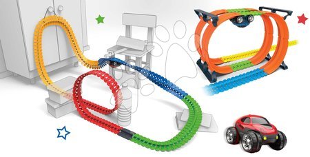 Sety autíčka - Set flexibilná autodráha FleXtrem Discovery Set Smoby 